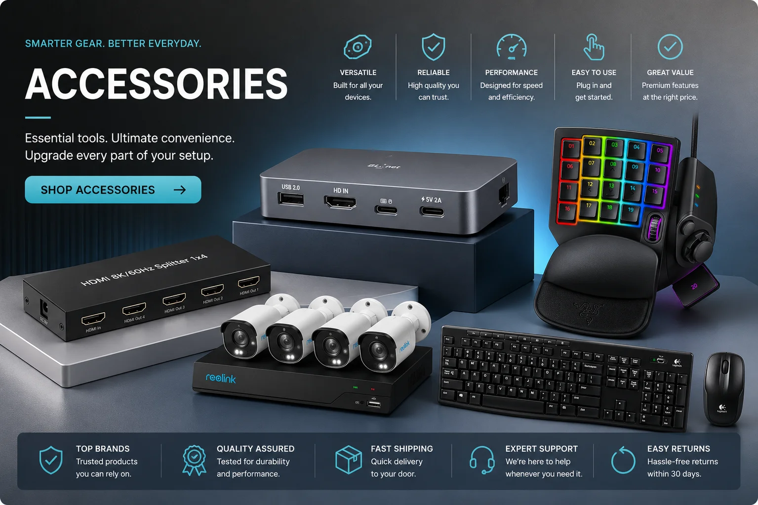 Setup accessories